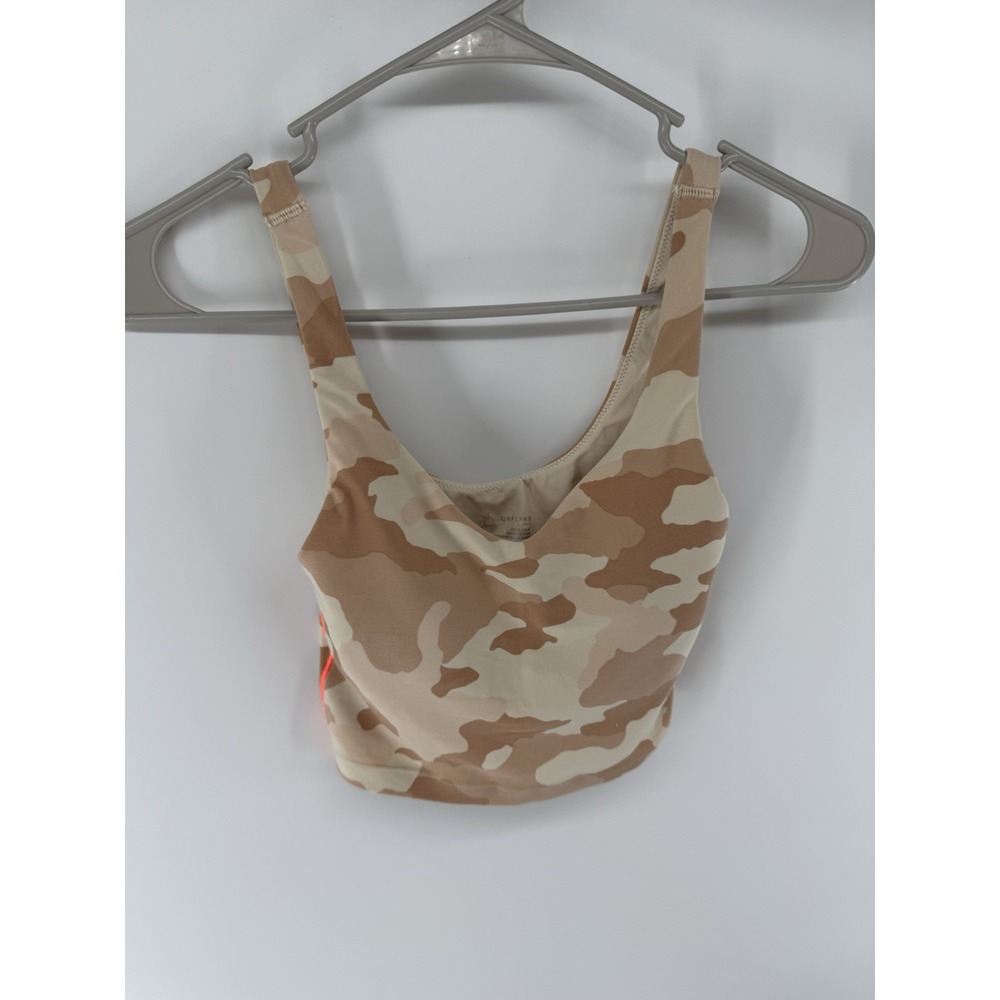 Aerie Offline Real Me Sports Bra Brown Camo Womens Size XS